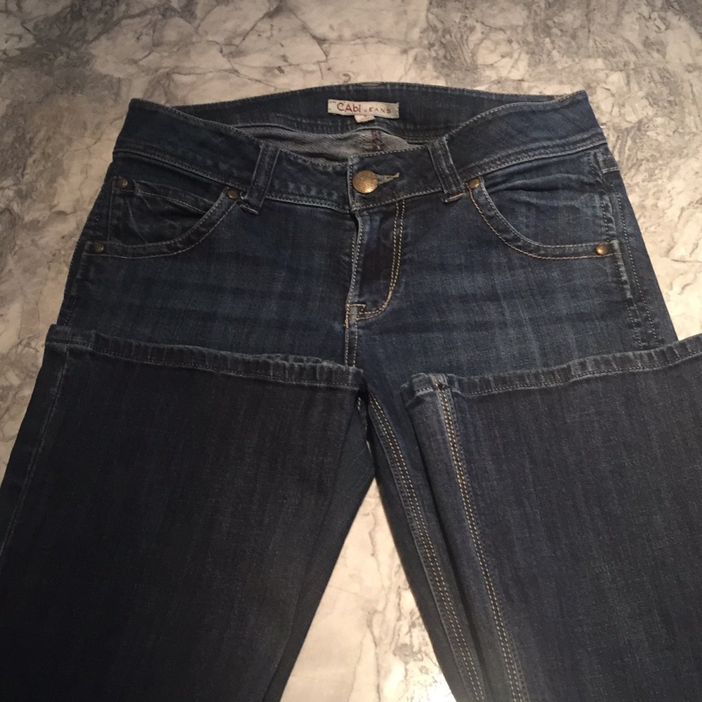 CAbi Jeans Size 4 638R Flap Pocket Bootcut